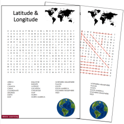 Longitude and latitude crossword puzzle answers