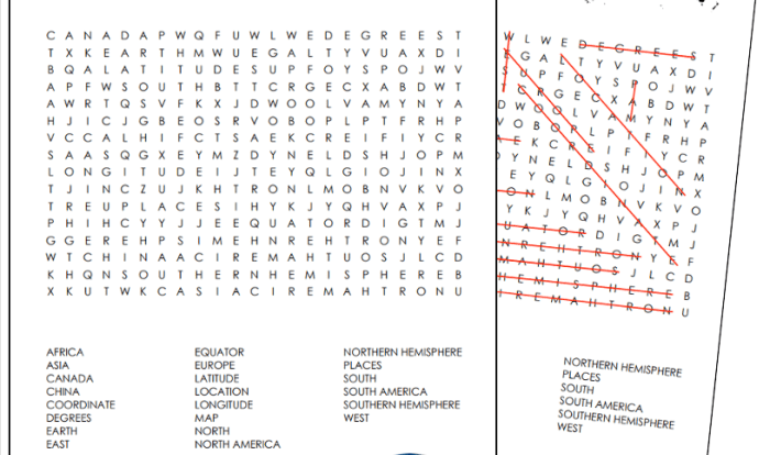 Longitude and latitude crossword puzzle answers